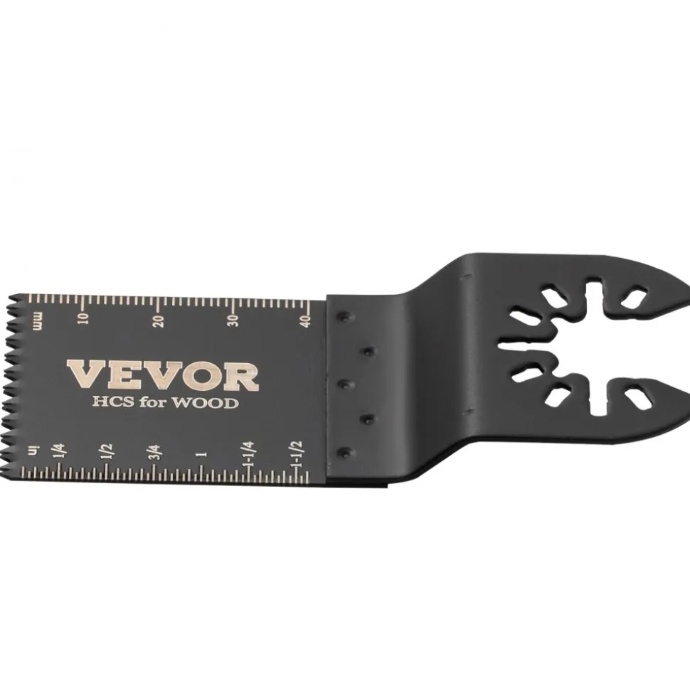 VEVOR 100PCS Oscillating Saw Blades, Quick Release Multitool Blades Kit, HCS Tool Blades for Wood Plastic, Compatible with Dewalt Dremel Fein Worx Bosch Makita Milwaukee