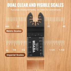 VEVOR 50PCS Oscillating Saw Blades, Universal Quick Release Oscillating Saw Blades, Multitool Tool Blades for Wood Plastic Aluminum, Fit Dewalt Bosch Milwaukee Hitachi Chicago Craftsman