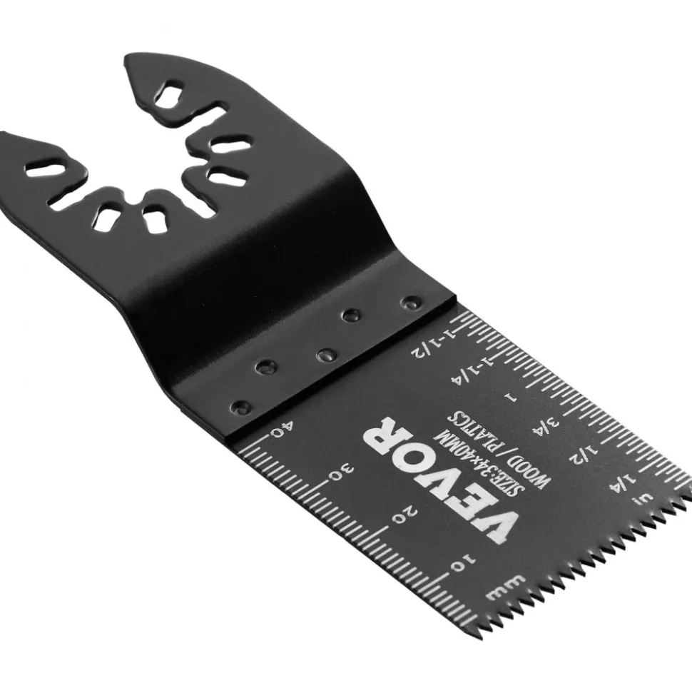 VEVOR 50PCS Oscillating Saw Blades, Universal Quick Release Oscillating Saw Blades, Multitool Tool Blades for Wood Plastic Aluminum, Fit Dewalt Bosch Milwaukee Hitachi Chicago Craftsman
