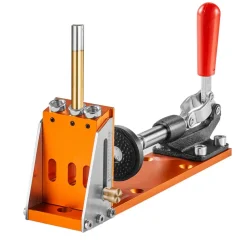 VEVOR 30 Pcs Pocket Hole Jig Kit, Adjustable & Easy to Use Pocket Hole Jig System with Step Drills, Drill Stop Rings, Wrenches, and Square Drive Bits, Dual Scale Marks for DIY Carpentry Projects