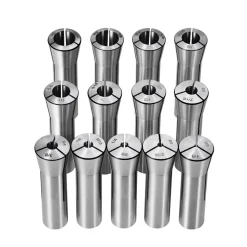 VEVOR 13 pcs Precision R8 Collet Set, 1/8'' - 7/8'', 45# Mill Collet Chuck 0.0012