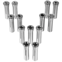 VEVOR 13 pcs Precision R8 Collet Set, 1/8'' - 7/8'', 45# Mill Collet Chuck 0.0012