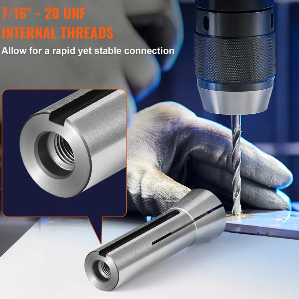 VEVOR 13 pcs Precision R8 Collet Set, 1/8'' - 7/8'', 45# Mill Collet Chuck 0.0012"/30μm TIR with 13 Labeled Storage Boxes, for Milling Machine Drill Presses Boring Machine Machining Center