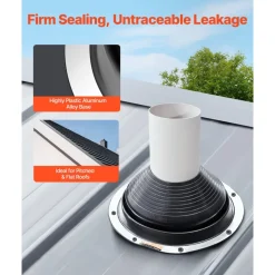 VEVOR 2 Pcs Roof Pipe Flashing Boots, Fit Pipe OD 6