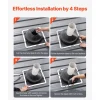 VEVOR 2 Pcs Roof Pipe Flashing Boots, Fit Pipe OD 6-3/4" to 14", Flexible EDPM Roofing Jack Pipe Flashing, High Temp -67℉ to 212℉, Endurable Metal Base, for Chimney, Wood Stove & Outdoor Vent Pipes