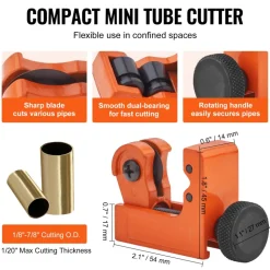 VEVOR 3PCS Tubing Cutter Set - Heavy Duty Pipe Cutter 3/16