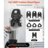 VEVOR 7PCS VMP Pressing Kit 1/2" to 2" - 3PCS Press Jaws, 3PCS Press Rings, 1PCS Actuator - Compatible with Megapress Carbon Steel Pipes, Work with 32KN Standard Press Tools - with Case