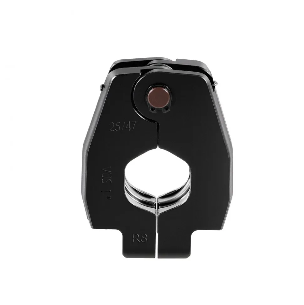 VEVOR 5PCS VUS Pressing Kit, 4PCS Press Rings (1/2", 3/4", 1", 1-1/4") & R8 Actuator - Compatible with ProPress Copper Pipes, Work with 32KN Standard Press Tools for 180° Operation