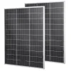 VEVOR 2PCS 100W Bifacial Solar Panels, 23% High-Efficiency N-Type Monocrystalline PV Module with MC4 Output & Aluminum Frame, IP67 Waterproof Solar Panel for Car Boat RV Flat Rooftop Off-Grid