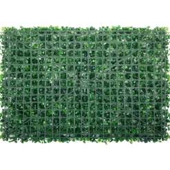 VEVOR 12PCS 24"x16" Grass Wall Panels for 32 SQ Feet, Boxwood Hedge Wall Panels, Artificial Grass Backdrop Wall 1.6", Privacy Hedge Screen UV Protected for Outdoor Indoor Garden Fence Backyard