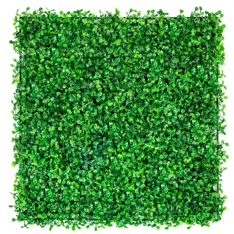 VEVOR 12PCS 10x10 inch Artificial Boxwood Panels, Boxwood Hedge Wall Mat,Artificial Grass Backdrop Wall, Privacy Hedge Screen UV Protected for Outdoor Indoor Garden Fence Backyard