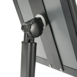 VEVOR Pedestal Sign Holder, 11 x 17 Inch Vertical and Horizontal Adjustable Poster Stand, Heavy-Duty Floor Standing Sign Holder with Metal Base for Display, Advertisement, and Outdoor, Black