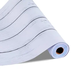 VEVOR Peel and Stick Wallpaper, 17.7 x 590.5 inch Contact Paper White Wood Textured Waterpoof Self Adhesive, Easy to Clean & Peel Wall Decorative Vinyl Roll for Bedroom Kitchen Bathroom Office Desk