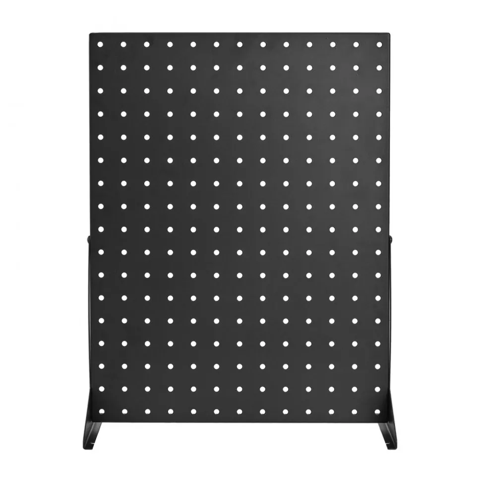 VEVOR Pegboard Display Stand, 17 x 13 in Tabletop Pegboard Display Stand, Accessories Rack Organizer, Thickened Cold-Rolled Steel Peg Board Panel for Grocery Retail Store Jewelry Shop, Black (4 PCS)