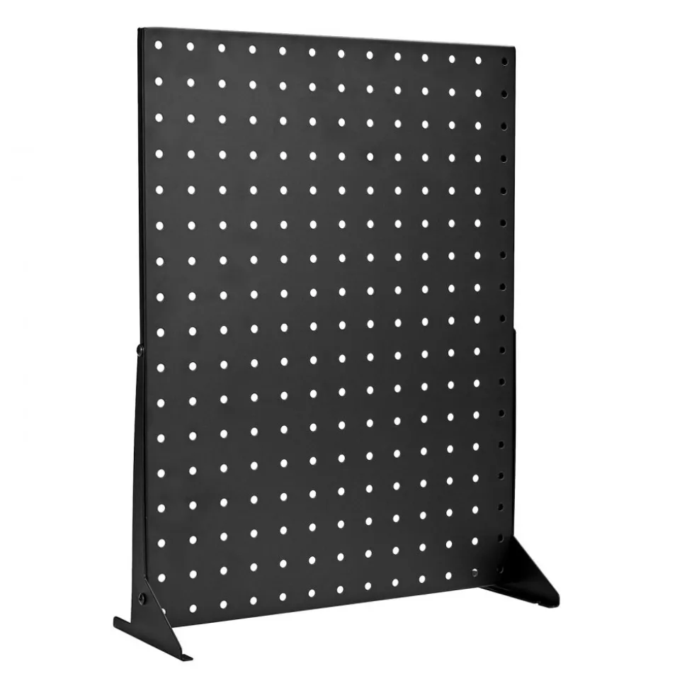 VEVOR Pegboard Display Stand, 17 x 13 in Tabletop Pegboard Display Stand, Accessories Rack Organizer, Thickened Cold-Rolled Steel Peg Board Panel for Grocery Retail Store Jewelry Shop, Black (4 PCS)