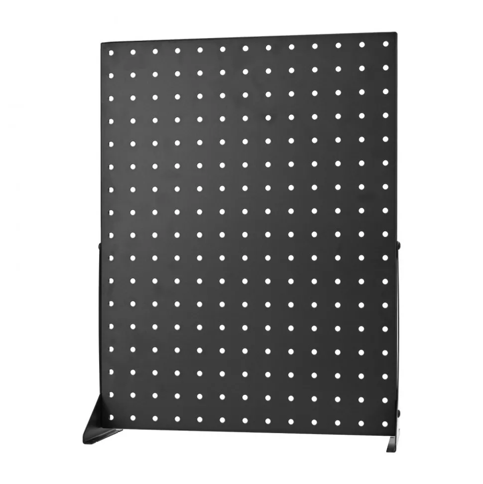 VEVOR Pegboard Display Stand, 17 x 13 in Tabletop Pegboard Display Stand, Accessories Rack Organizer, Thickened Cold-Rolled Steel Peg Board Panel for Grocery Retail Store Jewelry Shop, Black (4 PCS)