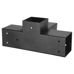 VEVOR Pergola Bracket Kit, 4x4 Inch (Inner Size 3.5x3.5), 2 Pcs 4-Way Heavy Duty Corner Bracket Woodworks DIY Post Base Kit, Easy Installation Wooden Beams for Gazebos, Patio Pergolas, Log Cabin