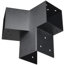 VEVOR Pergola Kit, 4x4 Inch Pointed-Roof Pergola Brackets for 3.5x3.5 In Lumbers in Actual Size, 3-Way / 4-Way Gazebo Bracket with Post Bases & Ridge Brackets for Outdoor Pergolas Gazebo Shed, 14 Pcs