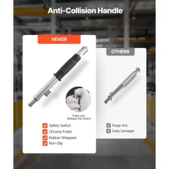 VEVOR Permanent Magnetic Lifter, 2200 lbs Pulling Capacity, Heavy Duty N42 Neodymium Lifting Magnet with Release Handle and Steel Hook, Used in Shop Crane and Hoist, for Lifting Plate Steel, Board