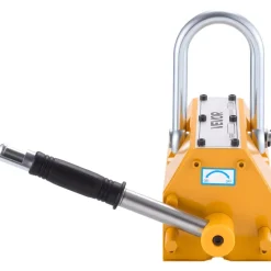 VEVOR Permanent Magnetic Lifter, 2200 lbs Pulling Capacity, Heavy Duty N42 Neodymium Lifting Magnet with Release Handle and Steel Hook, Used in Shop Crane and Hoist, for Lifting Plate Steel, Board