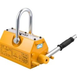 VEVOR Permanent Magnetic Lifter, 2200 lbs Pulling Capacity, Heavy Duty N42 Neodymium Lifting Magnet with Release Handle and Steel Hook, Used in Shop Crane and Hoist, for Lifting Plate Steel, Board