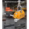 VEVOR Permanent Magnetic Lifter, 880 lbs Pulling Capacity, Heavy Duty N42 Neodymium Lifting Magnet with Release Handle and Steel Hook, Used in Shop Crane and Hoist, for Lifting Plate Steel, Board