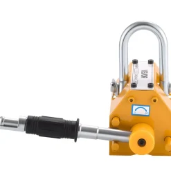 VEVOR Permanent Magnetic Lifter, 880 lbs Pulling Capacity, Heavy Duty N42 Neodymium Lifting Magnet with Release Handle and Steel Hook, Used in Shop Crane and Hoist, for Lifting Plate Steel, Board