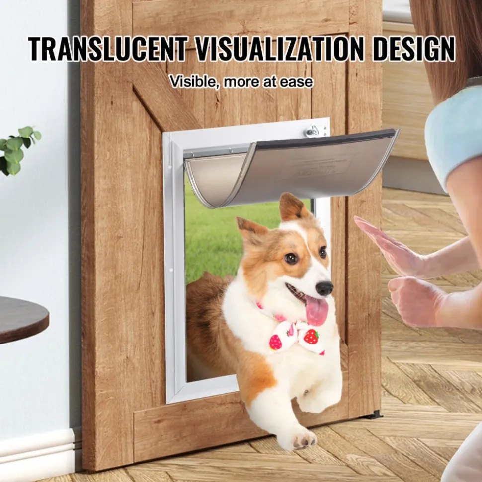 VEVOR Pet Door Replacement Flap, Compatible with VEVOR Flap Pet Doors, Measures 8.25" x 12.25" Longer Lasting, Weather-proof, Thickened PVC Dog Door Replacement Flap with Long Magnetic Strip (Medium)