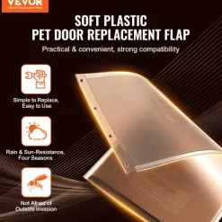 VEVOR Pet Door Replacement Flap, Compatible with VEVOR Flap Pet Doors, Measures 8.25