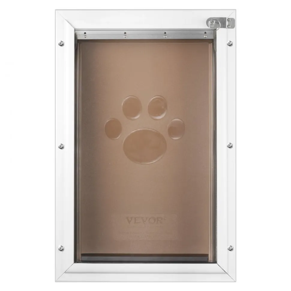 VEVOR Pet Door Replacement Flap, Compatible with VEVOR Flap Pet Doors, Measures 10.25" x 16.25" Longer Lasting, Weather-proof, Thickened PVC Dog Door Replacement Flap with Long Magnetic Strip (Large)
