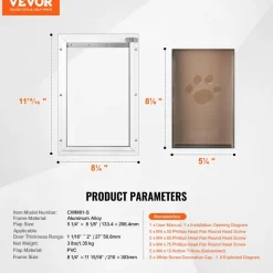 VEVOR Pet Door, 8.27