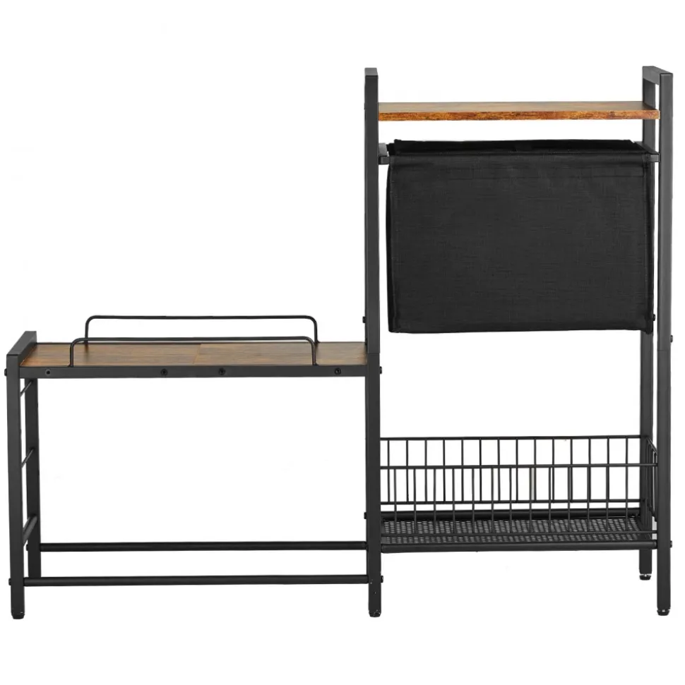 VEVOR Pet Feeding Station with Storage, Elevated Dog Bowls, Raised Dog Bowl Stand, Dog Food Storage and Feeder Station with Storage Shelves, Pet Toy Storage Organizer, for Large Medium Small Dogs