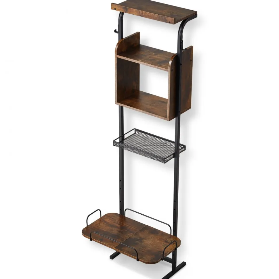 VEVOR Pet Feeding Station with Storage, Elevated Dog Bowls, Raised Dog Bowl Stand, Dog Food Storage and Feeder Station with Storage Shelves, Pet Toy Storage Organizer, for Large Medium Small Dogs
