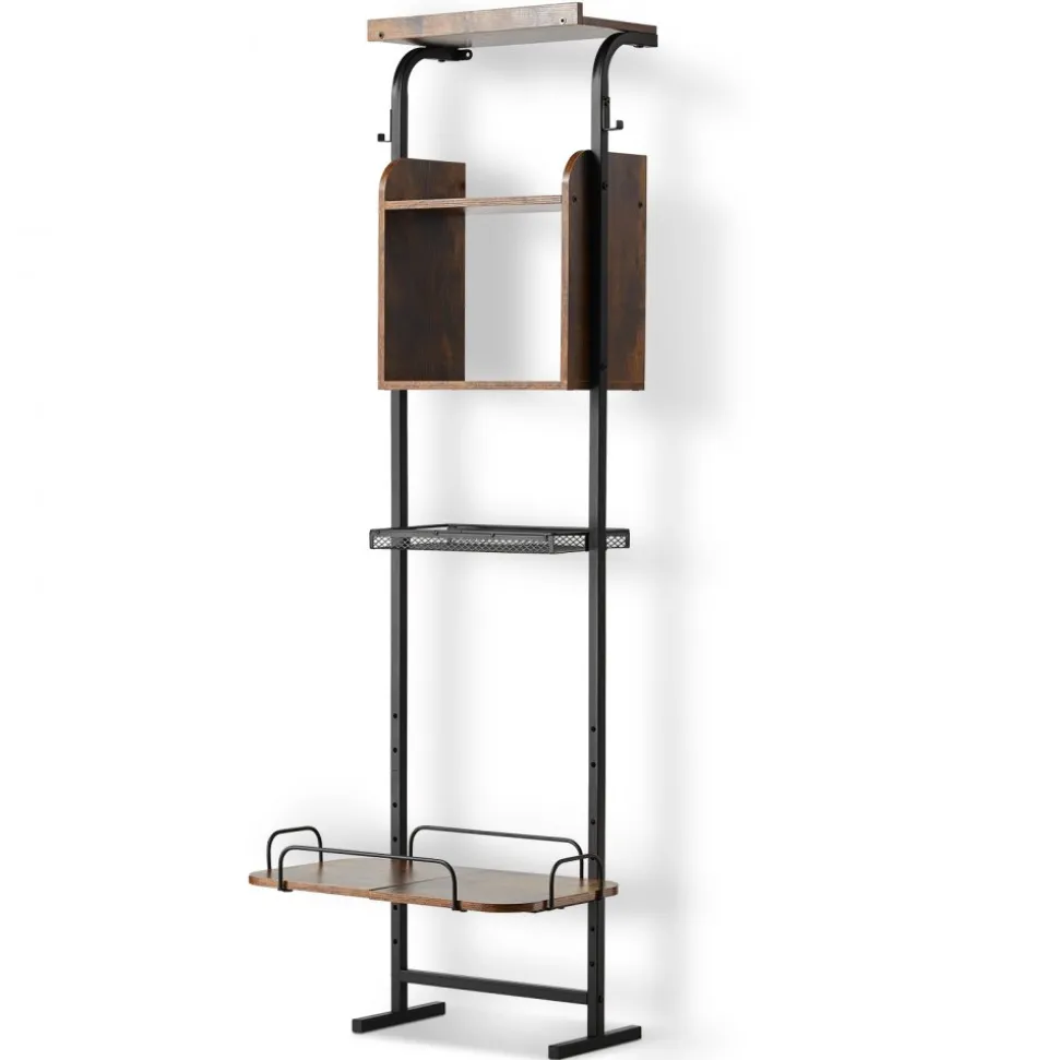 VEVOR Pet Feeding Station with Storage, Elevated Dog Bowls, Raised Dog Bowl Stand, Dog Food Storage and Feeder Station with Storage Shelves, Pet Toy Storage Organizer, for Large Medium Small Dogs