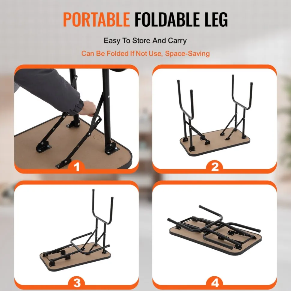 VEVOR Pet Grooming Table Arm with Clamp, 32''x18'' Dog Grooming Station, Foldable Pets Grooming Stand for Medium and Small Dogs, Free No Sit Haunch Holder with Grooming Loop, Bearing 220lbs