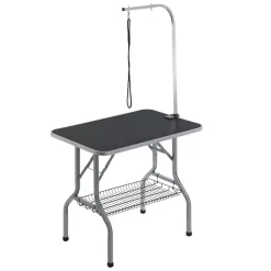 VEVOR Pet Grooming Table Arm with Clamp, 36''x24'' Dog Grooming Station, Foldable Pets Grooming Stand for Medium and Small Dogs, Free No Sit Haunch Holder with Grooming Loop, Bearing 330lbs