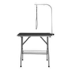 VEVOR Pet Grooming Table Arm with Clamp, 36''x24'' Dog Grooming Station, Foldable Pets Grooming Stand for Medium and Small Dogs, Free No Sit Haunch Holder with Grooming Loop, Bearing 330lbs