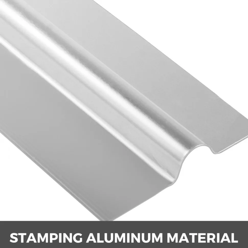 VEVOR PEX Heat Transfer Plates, 300 pcs Box Radiant Heat Transfer Plates, 4 ft Aluminum PEX Heat Transfer Plates, 1/2 inch Heat Transfer Plates Designed for PEX Tubing