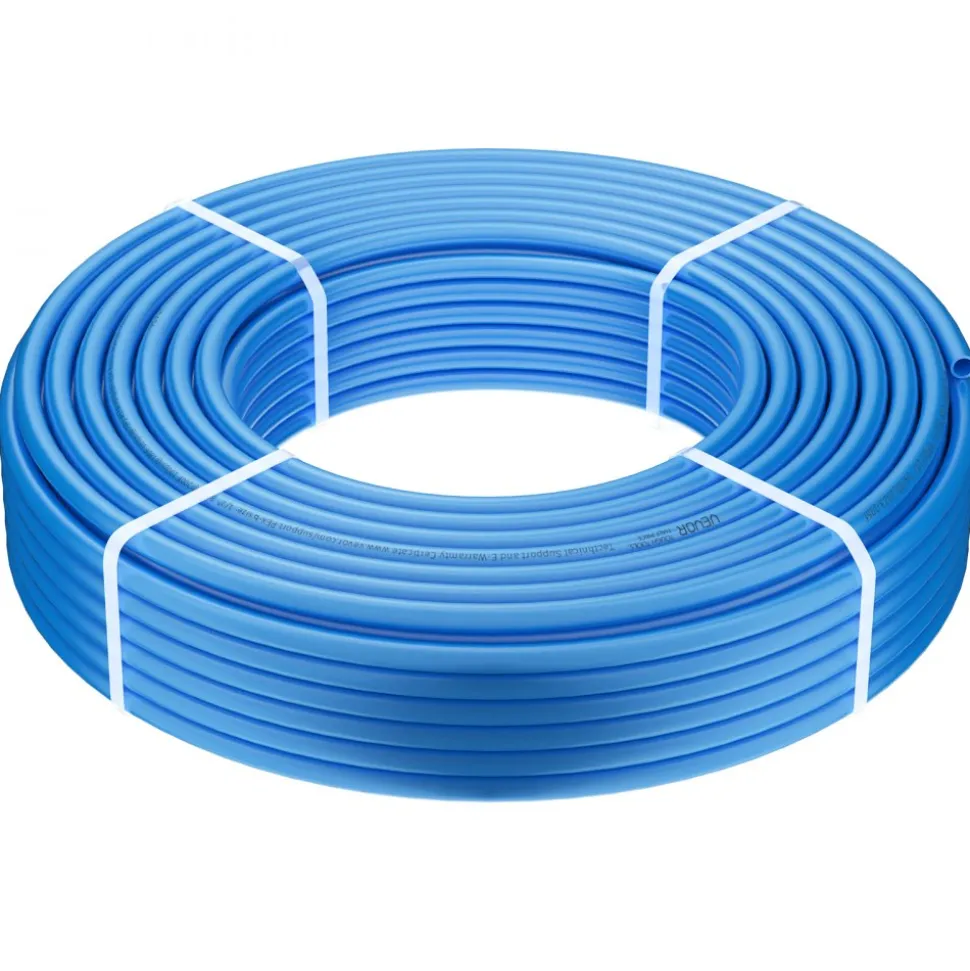 VEVOR PEX Pipe 1/2 Inch, 300 Feet Length PEX-B Flexible Pipe Tubing for Potable Water, Pex Water Lines for Hot/Cold Water & Easily Restore, Plumbing Applications with Free Cutter & Clamps ,Blue