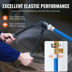 VEVOR PEX Pipe 3/4 Inch, 2 x 100 Feet Length PEX-A Flexible Pipe Tubing for Potable Water, Pex Water Lines for Hot/Cold Water & Easily Restore, Plumbing Applications with Free Cutter, Blue & Red