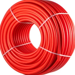 VEVOR PEX Pipe, 7/8 inch x 500 FT PEX Tubing, Non Oxygen Barrier Red PEX-B Pipe, Flexible PEX Water Line for RV Sewer Hose, Plumbing, Radiant Heating
