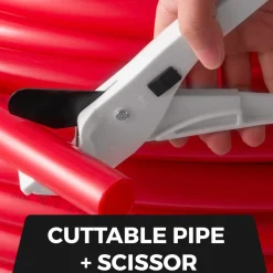 VEVOR Pex Pipe Tubing 1 Inch 300ft Pex Tubing Non-Barrier Radiant Water Plumbing Pipe Pex-B ?1" Non-Barrier/300FT/Red?