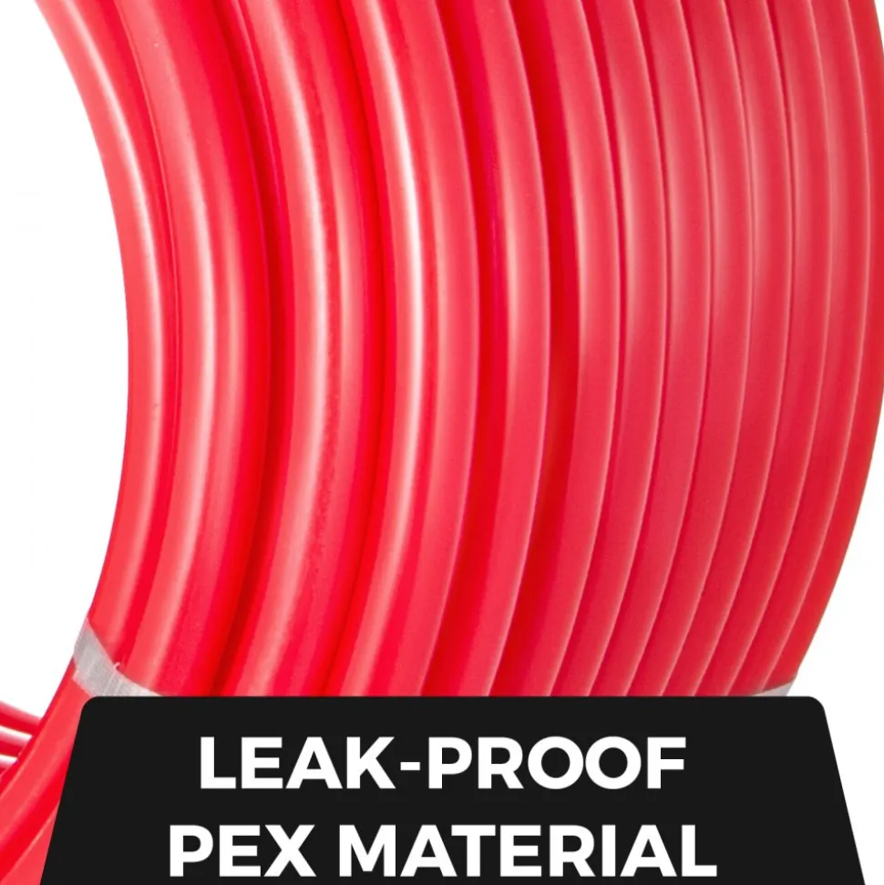VEVOR Pex Pipe Tubing 1 Inch 300ft Pex Tubing Non-Barrier Radiant Water Plumbing Pipe Pex-B ?1" Non-Barrier/300FT/Red?