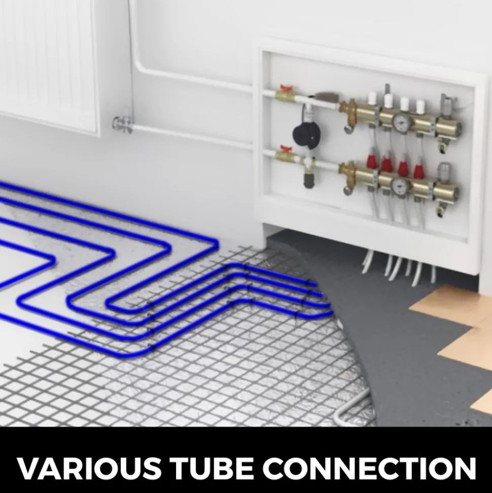 VEVOR 3/4" PEX Tubing 500Ft Non-Barrier PEX Pipe Blue Pex-b Tube Coil for Hot and Cold Water Plumbing Open Loop Radiant Floor Heating System PEX Tubing (3/4" Non-Barrier, 500Ft/Blue)