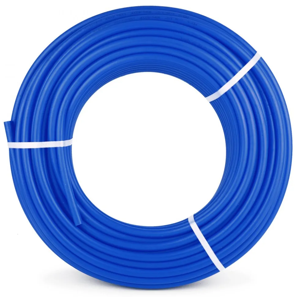 VEVOR 3/4" PEX Tubing 500Ft Non-Barrier PEX Pipe Blue Pex-b Tube Coil for Hot and Cold Water Plumbing Open Loop Radiant Floor Heating System PEX Tubing (3/4" Non-Barrier, 500Ft/Blue)