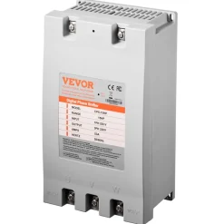 VEVOR 3 Phase Converter - 15HP 53A 220V Single Phase to 3 Phase Converter, 220V Input/Output, Digital Phase Shifter for Residential & Light Commercial Use (One Converter for One Motor Only)