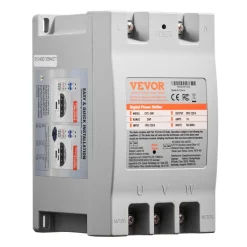 VEVOR 3 Phase Converter - 2HP 7A 220V Single Phase to 3 Phase Converter, 220V Input/Output, Digital Phase Shifter for Residential & Light Commercial Use (One Converter for One Motor Only)