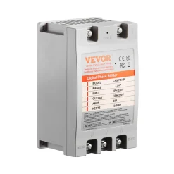 VEVOR 3 Phase Converter- 7.5HP 23A 220V Single Phase to 3 Phase Converter, Digital Phase Shifter for Residential & Light Commercial Use, 220V Input/Output (One DPS Must Be Used on One Motor Only)