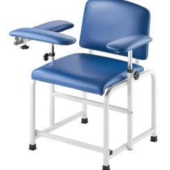 VEVOR Phlebotomy Chair, Blood Draw Chair with Adjustable Armrests and Flip Arm, 400LBS Loading Blood Drawing Medical Chair with Soft Padded Seat, Easy-to-Clean PVC Leather for Hospitals, Labs, Clinics