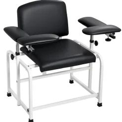 VEVOR Phlebotomy Chair 750LBS Capacity Blood Draw Medical Chair, Comfortable Blood Drawing Chairs with Adjustable Armrests, Soft Padded Seat, Easy-to-Clean PVC Leather for Hospitals Clinics